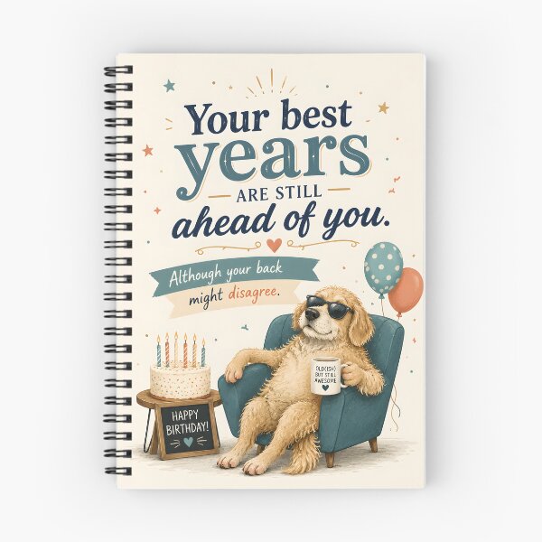 Item preview, Your Best Years Are Still Ahead – Funny Dog Birthday Quote designed and sold by blankTeeShirt.