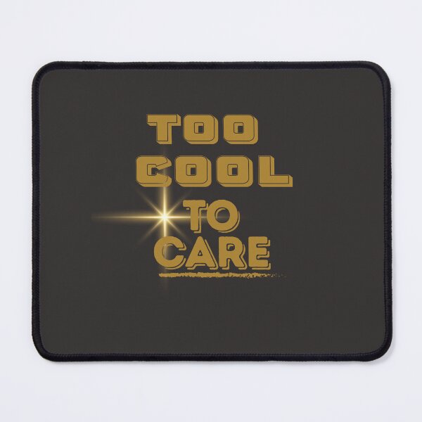 Item preview, Retro Too Cool To Care Golden Typography T-Shirt designed and sold by RadiantReza.