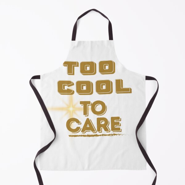 Item preview, Retro Too Cool To Care Golden Typography T-Shirt designed and sold by RadiantReza.
