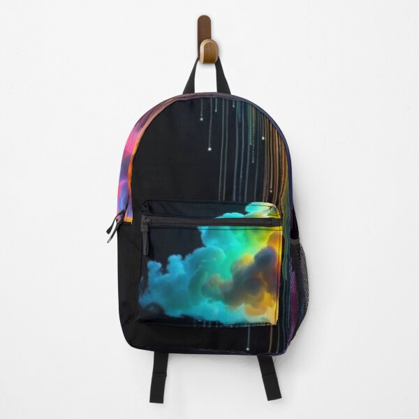 Item preview, Neon Rainbow Cloud Colorful Rain Dripping Surreal Aesthetic designed and sold by LYAN-STORE.
