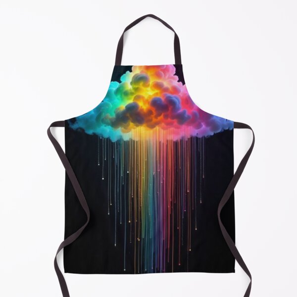Item preview, Neon Rainbow Cloud Colorful Rain Dripping Surreal Aesthetic designed and sold by LYAN-STORE.