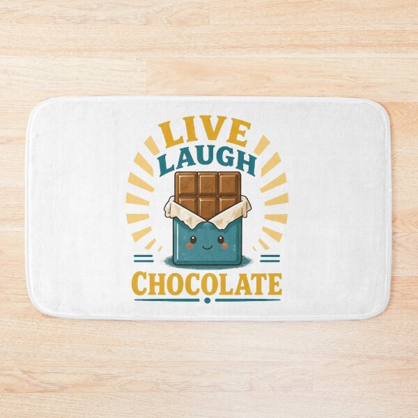 Item preview, Live Laugh Chocolate Cute Design designed and sold by Icareis-Studios.
