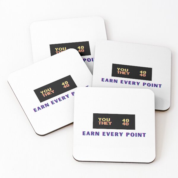 Item preview, Earn Every Point - Tennis Scoreboard Design designed and sold by RunningWhiskers.