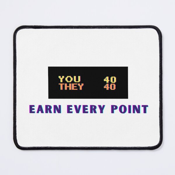 Item preview, Earn Every Point - Tennis Scoreboard Design designed and sold by RunningWhiskers.