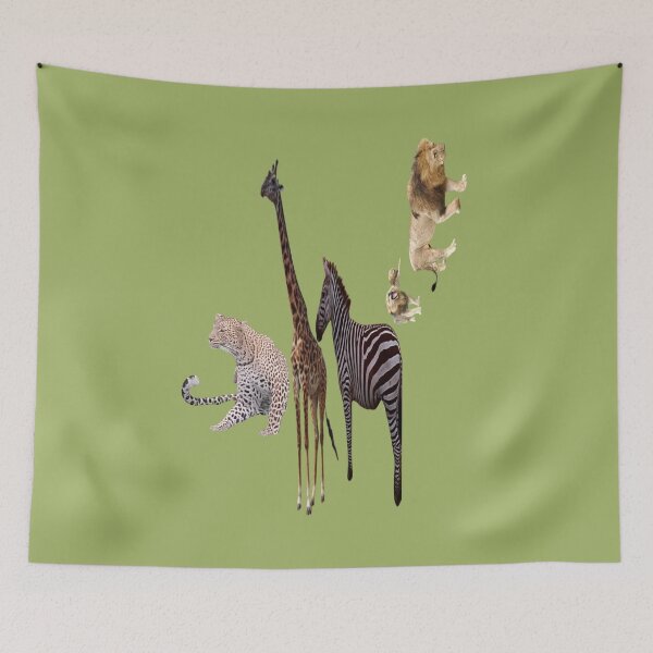 Item preview, Wild animals of the Jungle designed and sold by annenambiro.