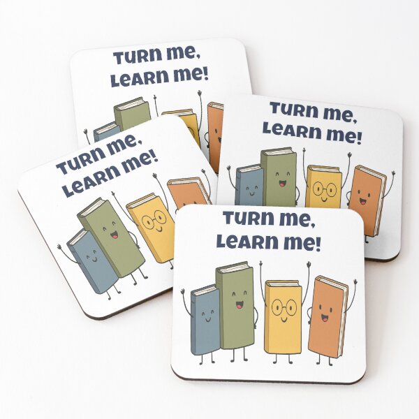Item preview, Turn Me, Learn Me! Cute Cartoon Book Characters designed and sold by Latitude 1°N.