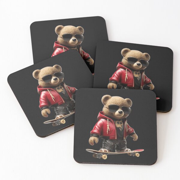 Item preview, Skating teddy bear designed and sold by APEX CLOTHINGS.
