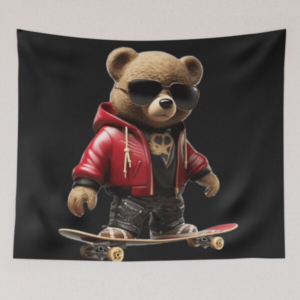 Item preview, Skating teddy bear designed and sold by APEX CLOTHINGS.