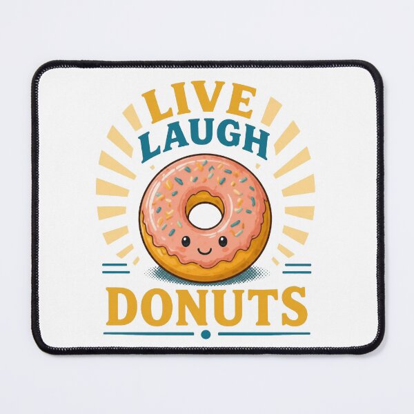 Item preview, Live Laugh Donuts Funny Design designed and sold by Icareis-Studios.