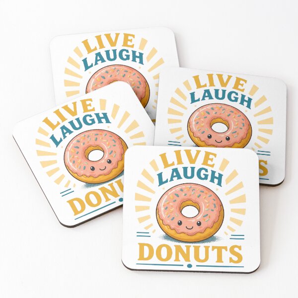 Item preview, Live Laugh Donuts Funny Design designed and sold by Icareis-Studios.