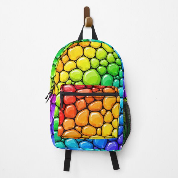 Item preview, Rainbow Bubble Pebble Mosaic Glossy Pride Pattern designed and sold by DjFreeq.