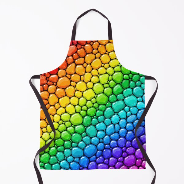 Item preview, Rainbow Bubble Pebble Mosaic Glossy Pride Pattern designed and sold by DjFreeq.