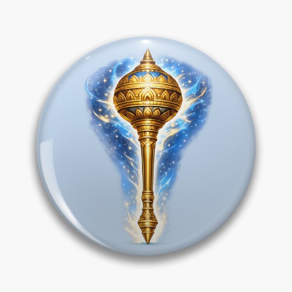 Item preview, Celestial Hanuman Gada – Divine weapon Symbol designed and sold by hutofdesigns.