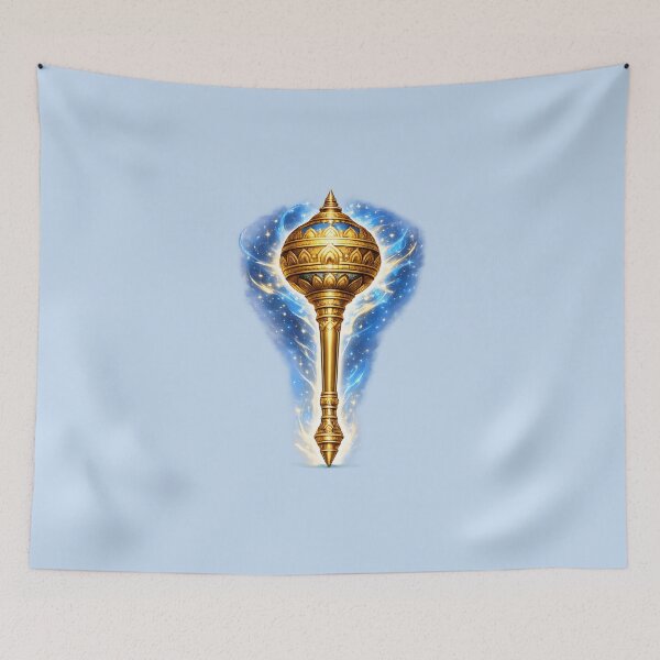 Item preview, Celestial Hanuman Gada – Divine weapon Symbol designed and sold by hutofdesigns.