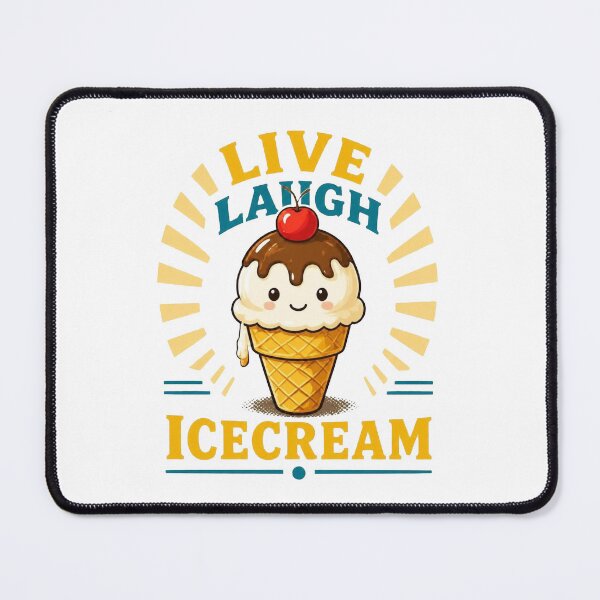 Item preview, Live Laugh Ice Cream Cute Design designed and sold by Icareis-Studios.