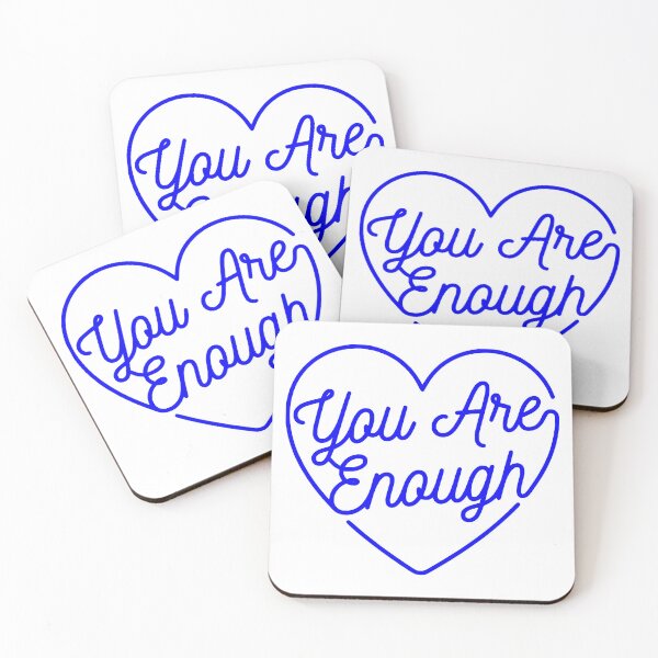Item preview, You Are Enough Heart Line Art designed and sold by FaizArtShop.