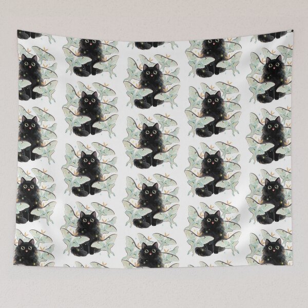 Item preview, Black Cat Sticker | Witchcore Halloween Cat designed and sold by AillustriaAK.