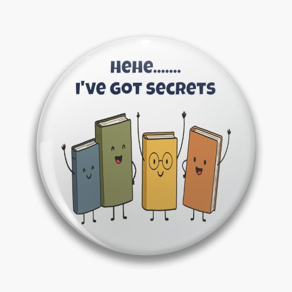 Item preview, Hehe... I've Got Secrets - Cheeky Cartoon Book Characters designed and sold by Latitude 1°N.