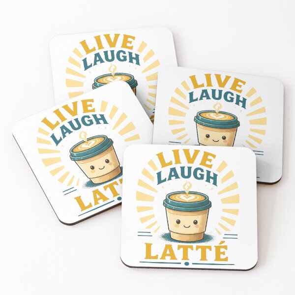 Item preview, Live Laugh Latte Coffee Design designed and sold by Icareis-Studios.
