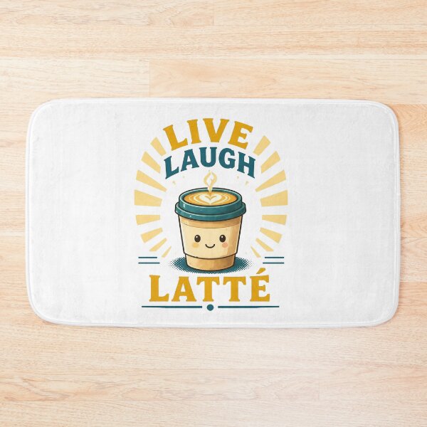 Item preview, Live Laugh Latte Coffee Design designed and sold by Icareis-Studios.