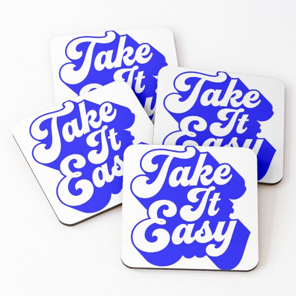 Item preview, Retro Take It Easy 3D Typography Art designed and sold by FaizArtShop.