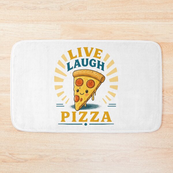 Item preview, Live Laugh Pizza Cute Design designed and sold by Icareis-Studios.