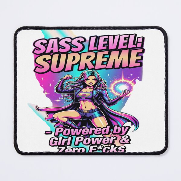 Item preview, Sass Level: Supreme – Powered by Girl Power & Zero Drama Graphic T-Shirt Design | Bold Women Streetwear Illustration | Empowerment Statement Tee designed and sold by Sushikidsntod.