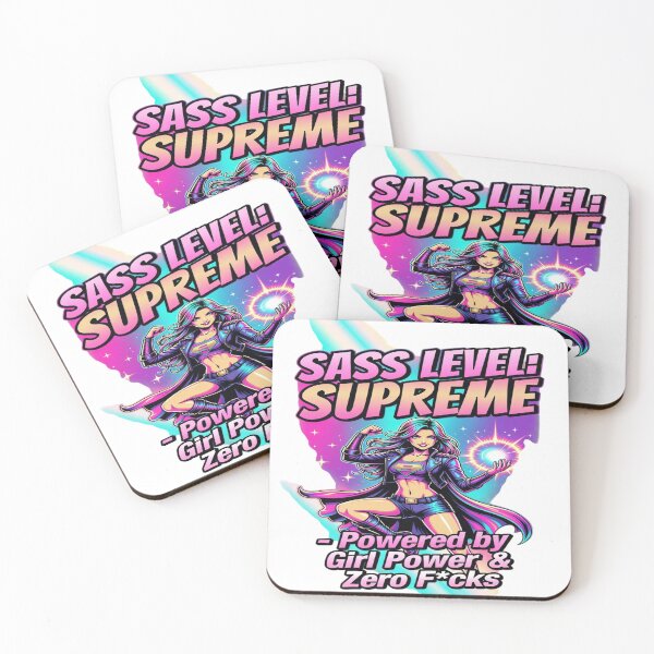 Item preview, Sass Level: Supreme – Powered by Girl Power & Zero Drama Graphic T-Shirt Design | Bold Women Streetwear Illustration | Empowerment Statement Tee designed and sold by Sushikidsntod.