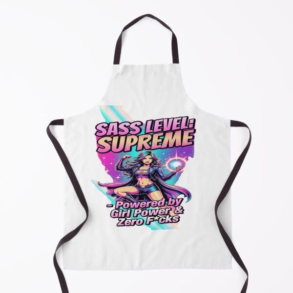 Item preview, Sass Level: Supreme – Powered by Girl Power & Zero Drama Graphic T-Shirt Design | Bold Women Streetwear Illustration | Empowerment Statement Tee designed and sold by Sushikidsntod.