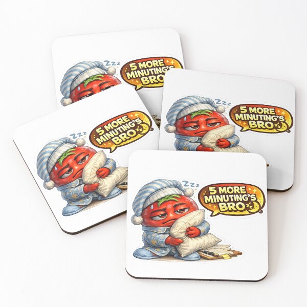 Item preview, 5 More Minutes Bro Funny Sleeping Tomato Character designed and sold by Bhinfy.