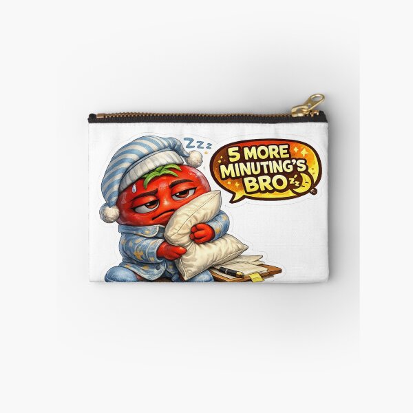 Item preview, 5 More Minutes Bro Funny Sleeping Tomato Character designed and sold by Bhinfy.