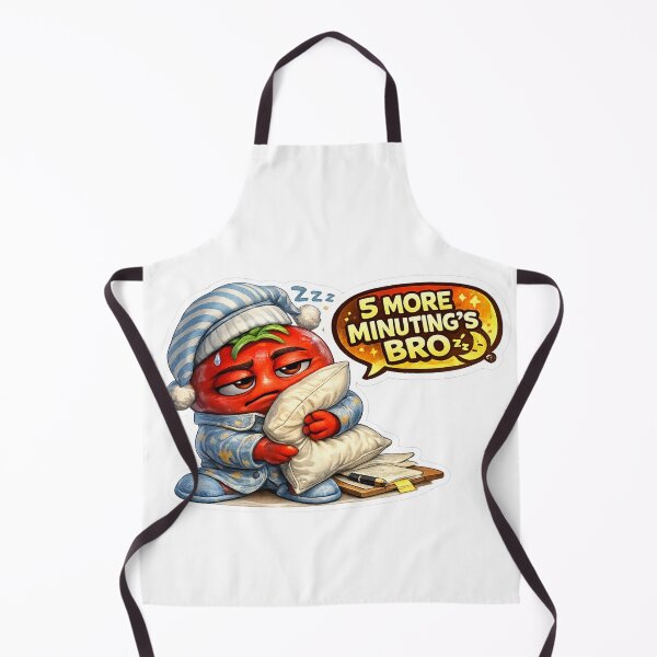 Item preview, 5 More Minutes Bro Funny Sleeping Tomato Character designed and sold by Bhinfy.