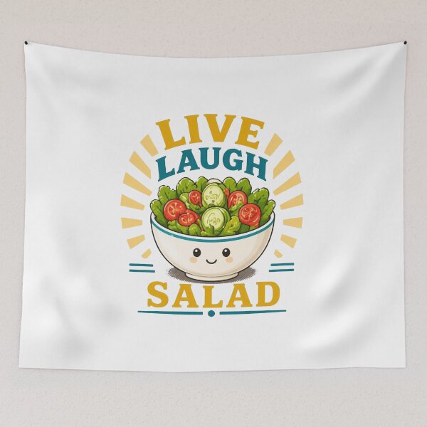 Item preview, Live Laugh Salad Whimsical Design designed and sold by Icareis-Studios.