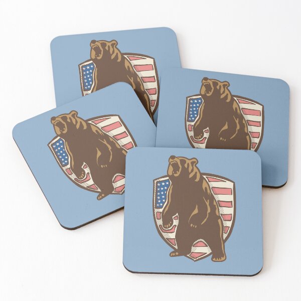Item preview, Patriotic Grizzly Bear designed and sold by IvysCreativityHouse.