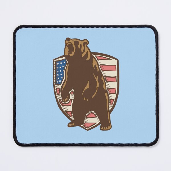 Item preview, Patriotic Grizzly Bear designed and sold by IvysCreativityHouse.