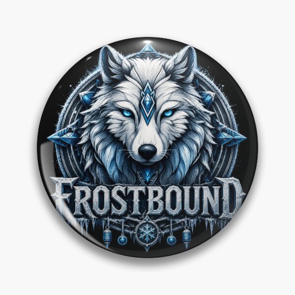 Item preview, Frostbound Ice Wolf Fantasy Winter Spirit Design designed and sold by Daagath.