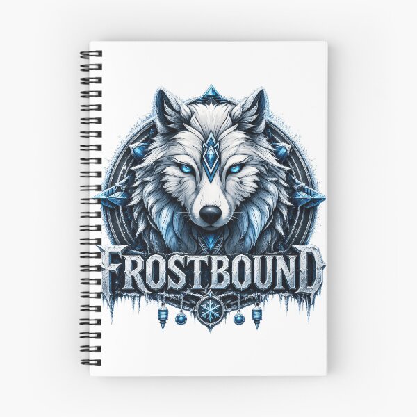 Item preview, Frostbound Ice Wolf Fantasy Winter Spirit Design designed and sold by Daagath.