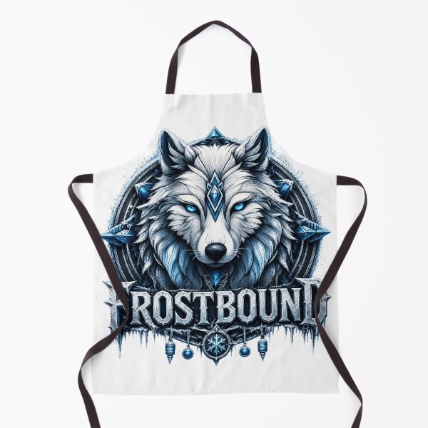 Item preview, Frostbound Ice Wolf Fantasy Winter Spirit Design designed and sold by Daagath.