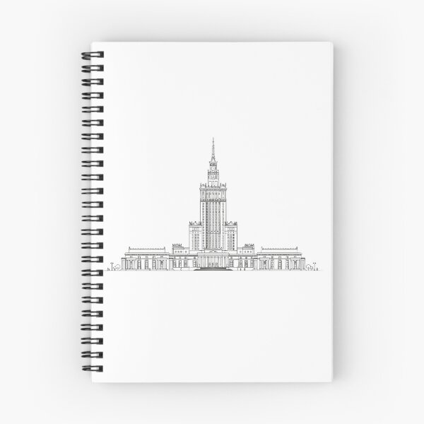 Item preview, Warsaw Palace of Culture - Minimalist Architectural Tower Line Art designed and sold by mijaczeek.
