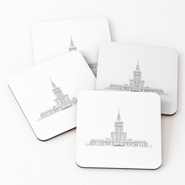 Item preview, Warsaw Palace of Culture - Minimalist Architectural Tower Line Art designed and sold by mijaczeek.