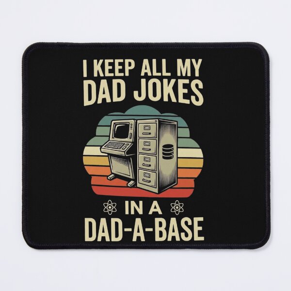Item preview, Funny Retro Dad-A-Base Computer Dad Joke designed and sold by Trendymindvibes.