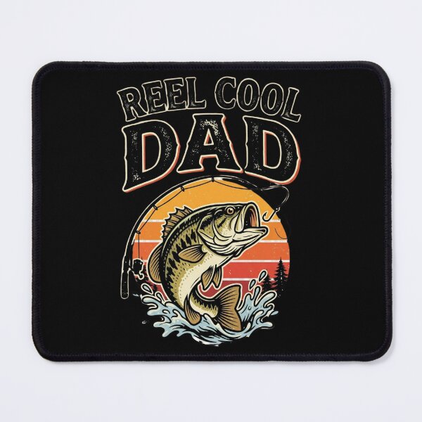 Item preview, Reel Cool Dad Vintage Bass Fishing Sunset designed and sold by PACS0011.