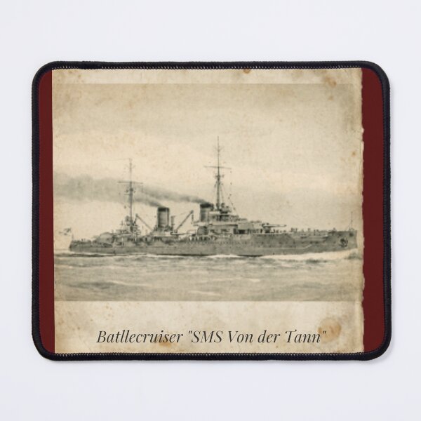 Item preview, An illustration depicting a German batllecruiser SMS Von der Tann. designed and sold by The store under the battleship :).