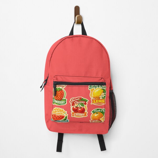 Item preview, Retro Fruit Sticker Pack Sweet Juicy Strawberry Watermelon Cherry Lemon Orange – Vintage Label Art | Fruit Lover Gift designed and sold by irfanshikh.