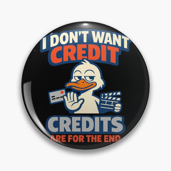 Item preview, I Dont Want Credit Credits Are For The End Funny Filmmaker Duck designed and sold by TeeTimeTreasure.