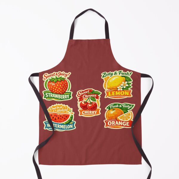 Item preview, Retro Fruit Sticker Pack Sweet Juicy Strawberry Watermelon Cherry Lemon Orange – Vintage Label Art | Fruit Lover Gift designed and sold by irfanshikh.