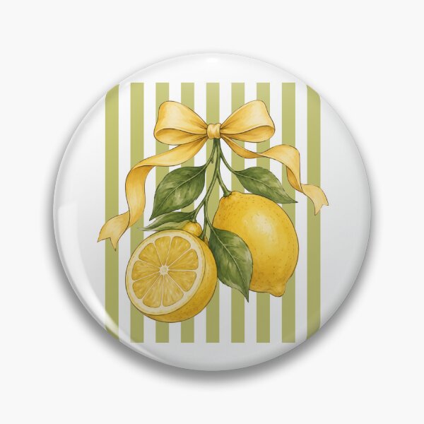 Item preview, retro lines vintage lemon green leaves bow gift designed and sold by Amzkao.