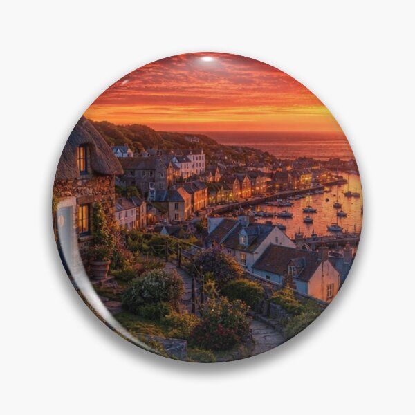 Item preview, Thatched Cottage overlooking a Harbour designed and sold by LenCarol.