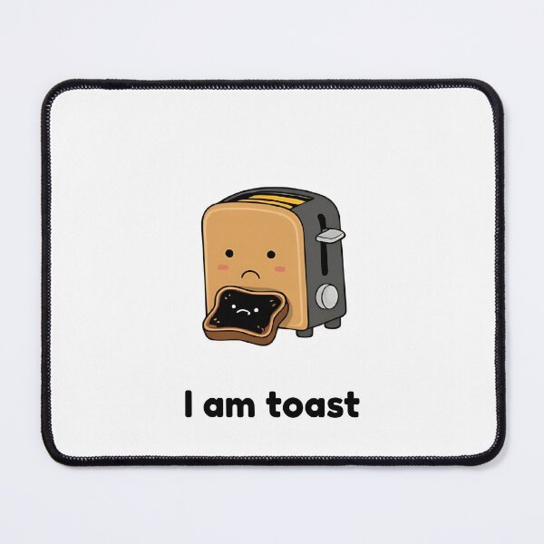 Item preview, Funny Sad Toaster Spitting Burnt Bread I Am Toast Meme  designed and sold by RareVisuals.