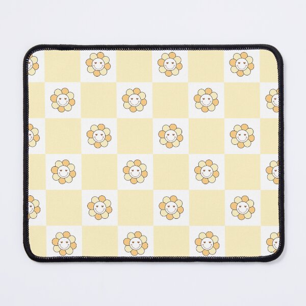 Item preview, Retro Flower Power Pattern - Checkered Background designed and sold by Julza Art.